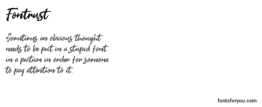 Шрифт Fontrust