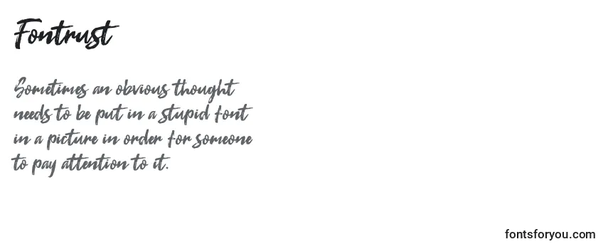 Шрифт Fontrust (126999)
