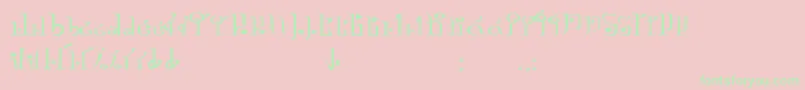 TphylianGcnregular-Schriftart – Grüne Schriften auf rosa Hintergrund