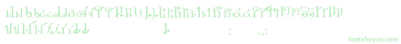 TphylianGcnregular Font – Green Fonts on White Background