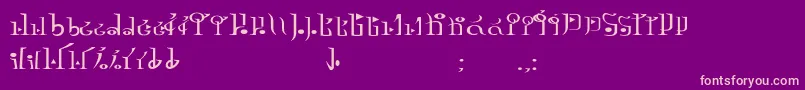Weitere Informationen zur TphylianGcnregular-Schriftart TphylianGcnregular-Schriftart – Rosa Schriften auf violettem Hintergrund