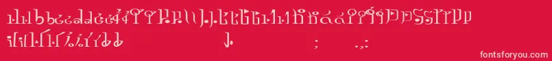 TphylianGcnregularフォントについての詳細 フォントTphylianGcnregular – 赤い背景にピンクのフォント