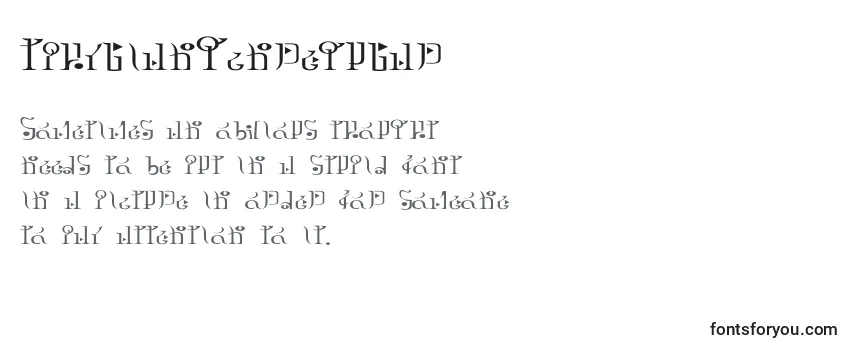 Обзор шрифта TphylianGcnregular