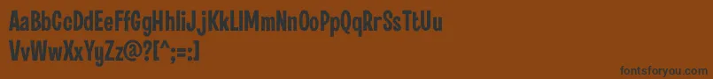 Шрифт Fontwax – чёрные шрифты на коричневом фоне