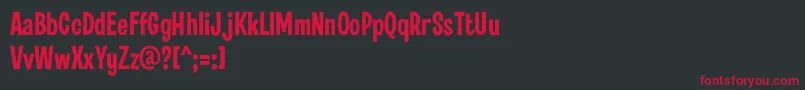 Fontwax Font – Red Fonts on Black Background