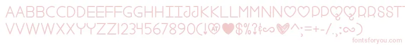 Fool For Love   Font – Pink Fonts on White Background