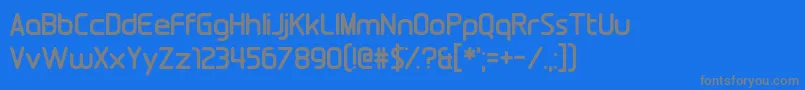 Fools Errand Font – Gray Fonts on Blue Background