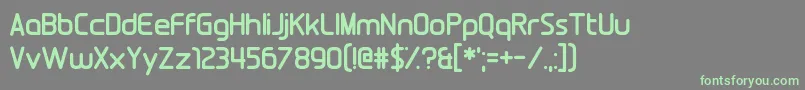 Fools Errand Font – Green Fonts on Gray Background