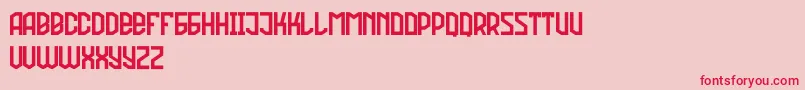 Football Attack Demo Font – Red Fonts on Pink Background