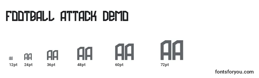 Football Attack Demo Font Sizes