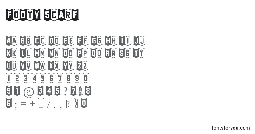 FoOtY ScArF-fontti – aakkoset, numerot, erikoismerkit