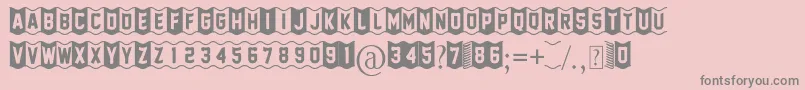 fuente FoOtY ScArF – Fuentes Grises Sobre Fondo Rosa