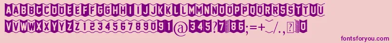 FoOtY ScArF Font – Purple Fonts on Pink Background