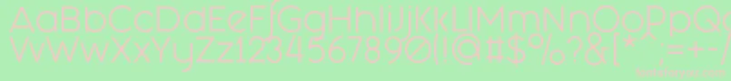 FashionFetishRegular Font – Pink Fonts on Green Background