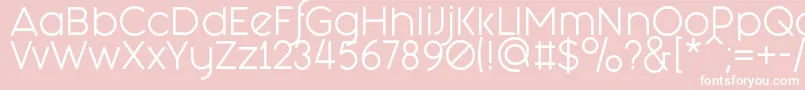 FashionFetishRegular Font – White Fonts on Pink Background