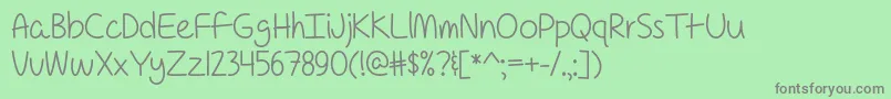 For a Pessimist Im Pretty Optimistic   Font – Gray Fonts on Green Background