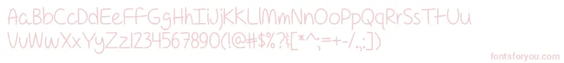 For a Pessimist Im Pretty Optimistic   Font – Pink Fonts on White Background