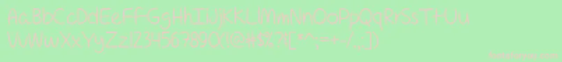 For a Pessimist Im Pretty Optimistic   Font – Pink Fonts on Green Background