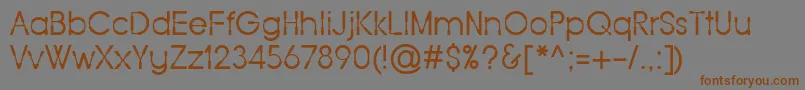 Force One Font – Brown Fonts on Gray Background