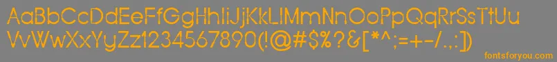 Force One Font – Orange Fonts on Gray Background