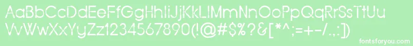 Force One Font – White Fonts on Green Background