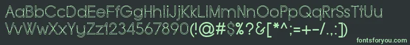 フォントForce – 黒い背景に緑の文字