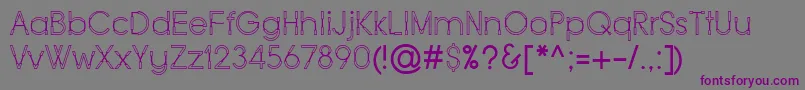 Шрифт Force – фиолетовые шрифты на сером фоне