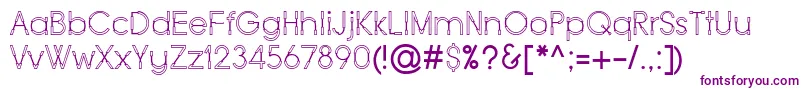 Шрифт Force – фиолетовые шрифты на белом фоне