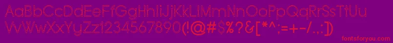 Force Font – Red Fonts on Purple Background