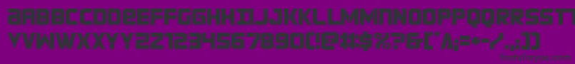 Czcionka forcecommander – czarne czcionki na fioletowym tle