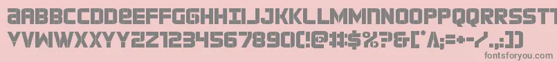 forcecommander Font – Gray Fonts on Pink Background