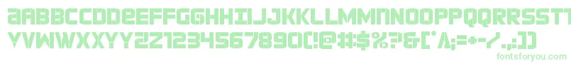 forcecommander Font – Green Fonts on White Background
