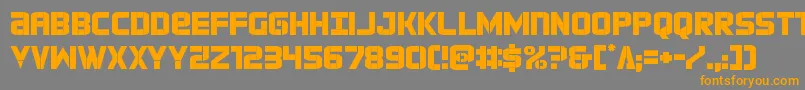 Czcionka forcecommander – pomarańczowe czcionki na szarym tle