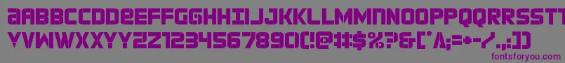 forcecommander Font – Purple Fonts on Gray Background