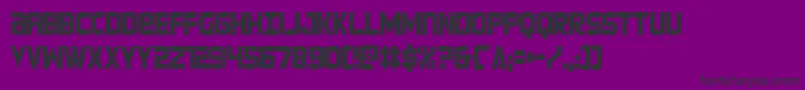 forcecommandercond Font – Black Fonts on Purple Background