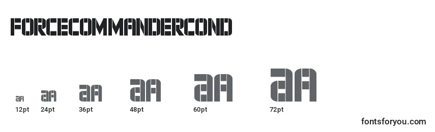 Forcecommandercond Font Sizes