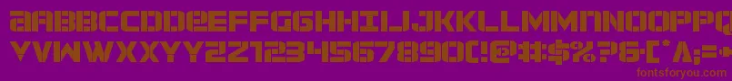forcecommanderexpand Font – Brown Fonts on Purple Background