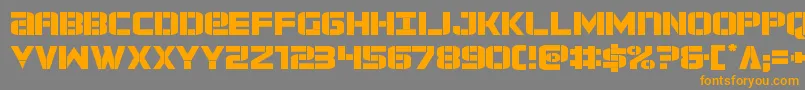 forcecommanderexpand Font – Orange Fonts on Gray Background