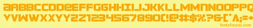 forcecommanderexpand Font – Orange Fonts on Yellow Background