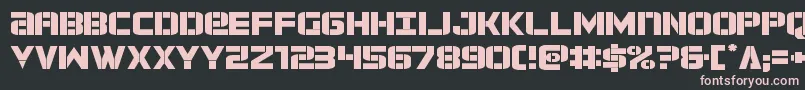 Шрифт forcecommanderexpand – розовые шрифты на чёрном фоне
