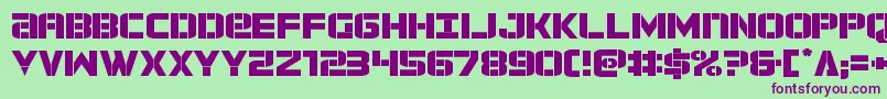 forcecommanderexpand Font – Purple Fonts on Green Background