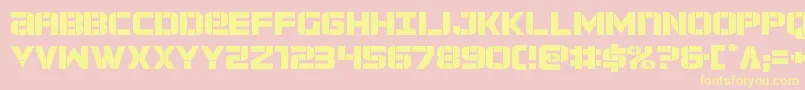 forcecommanderexpand Font – Yellow Fonts on Pink Background