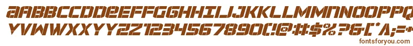 Шрифт forcecommanderexpandital – коричневые шрифты на белом фоне