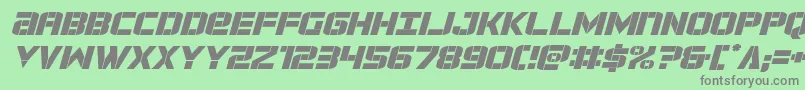 forcecommanderexpandital Font – Gray Fonts on Green Background