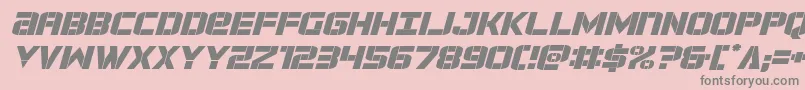 forcecommanderexpandital Font – Gray Fonts on Pink Background