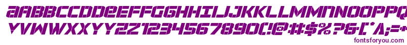 forcecommanderexpandital Font – Purple Fonts on White Background