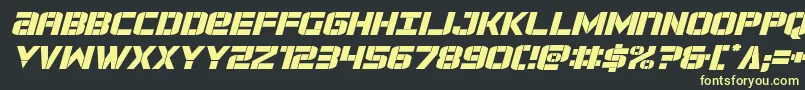 forcecommanderexpandital Font – Yellow Fonts on Black Background