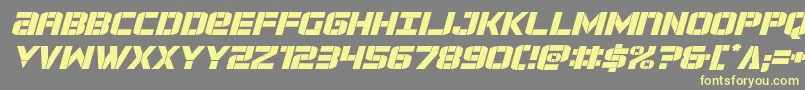 forcecommanderexpandital Font – Yellow Fonts on Gray Background