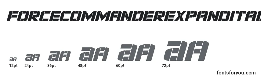 Forcecommanderexpandital Font Sizes