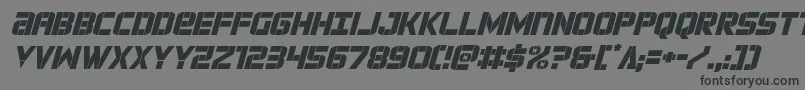 forcecommanderital Font – Black Fonts on Gray Background